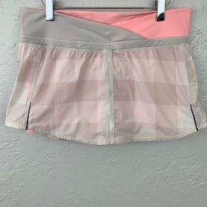 LuluLemon tennis skirt/running skort size 8